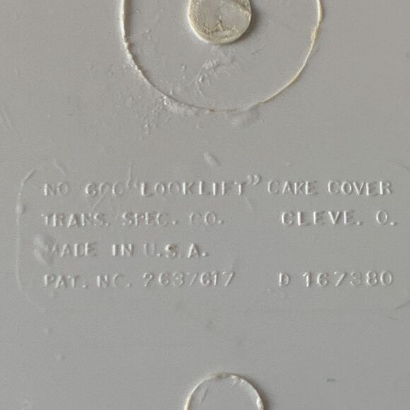 VINTAGE Look Lift Cake Cover Avocado Green/Gold MCM - Picture 5 of 5